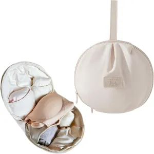 2 Underwear Garment Bag, Spherical Underwear Garment Bags for Storage, Oxford Fabric, Portable, Suitable for Small Clothes(White,24x15x21cm/9x6x8in)