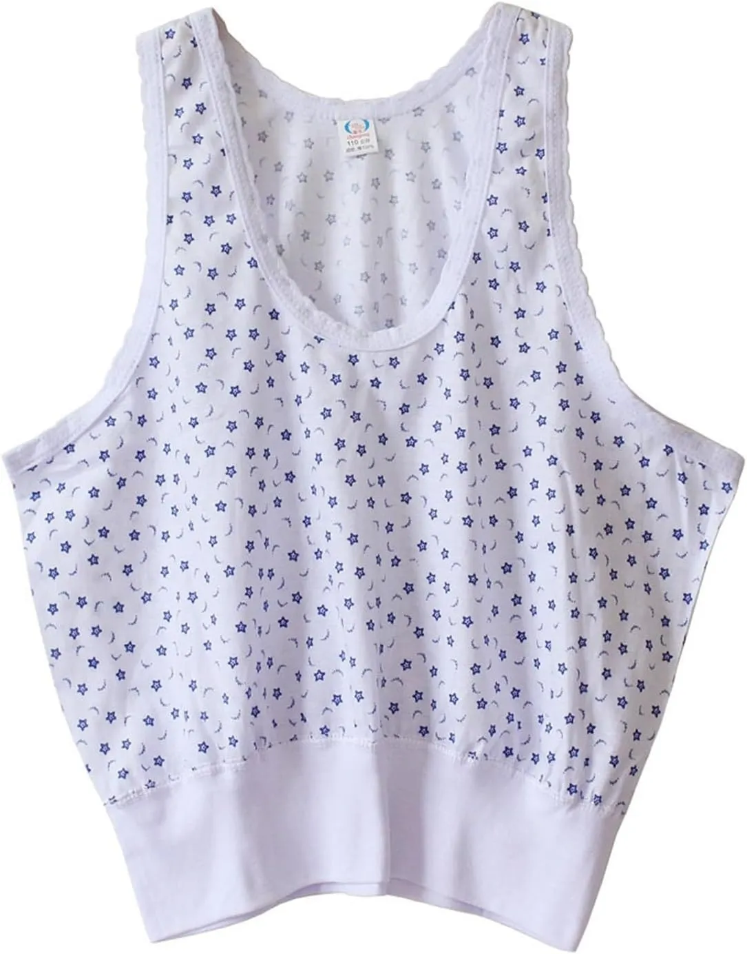 4PCS 100% Cotton Camisole Vest Granny Bras Wire-Free Pullover Crop Tank Tops For Advanced Age Women Mom Underwear