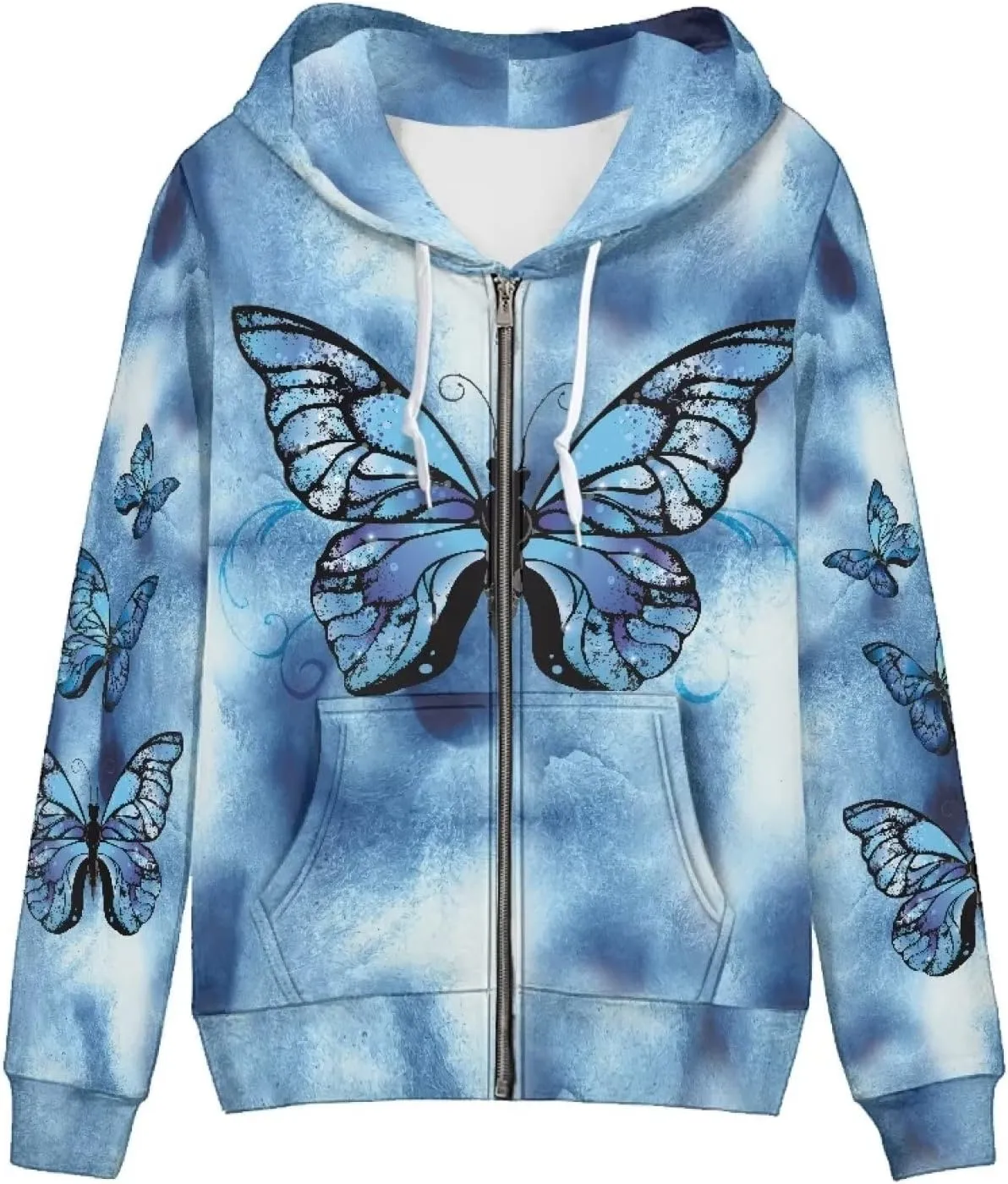 AFPANQZ Women's Casual Long Sleeve Hoodies Full Zipper Up Hoodie Sweatshirrts Thin Coat Loose Daily Wear Hoodie XS-5XL