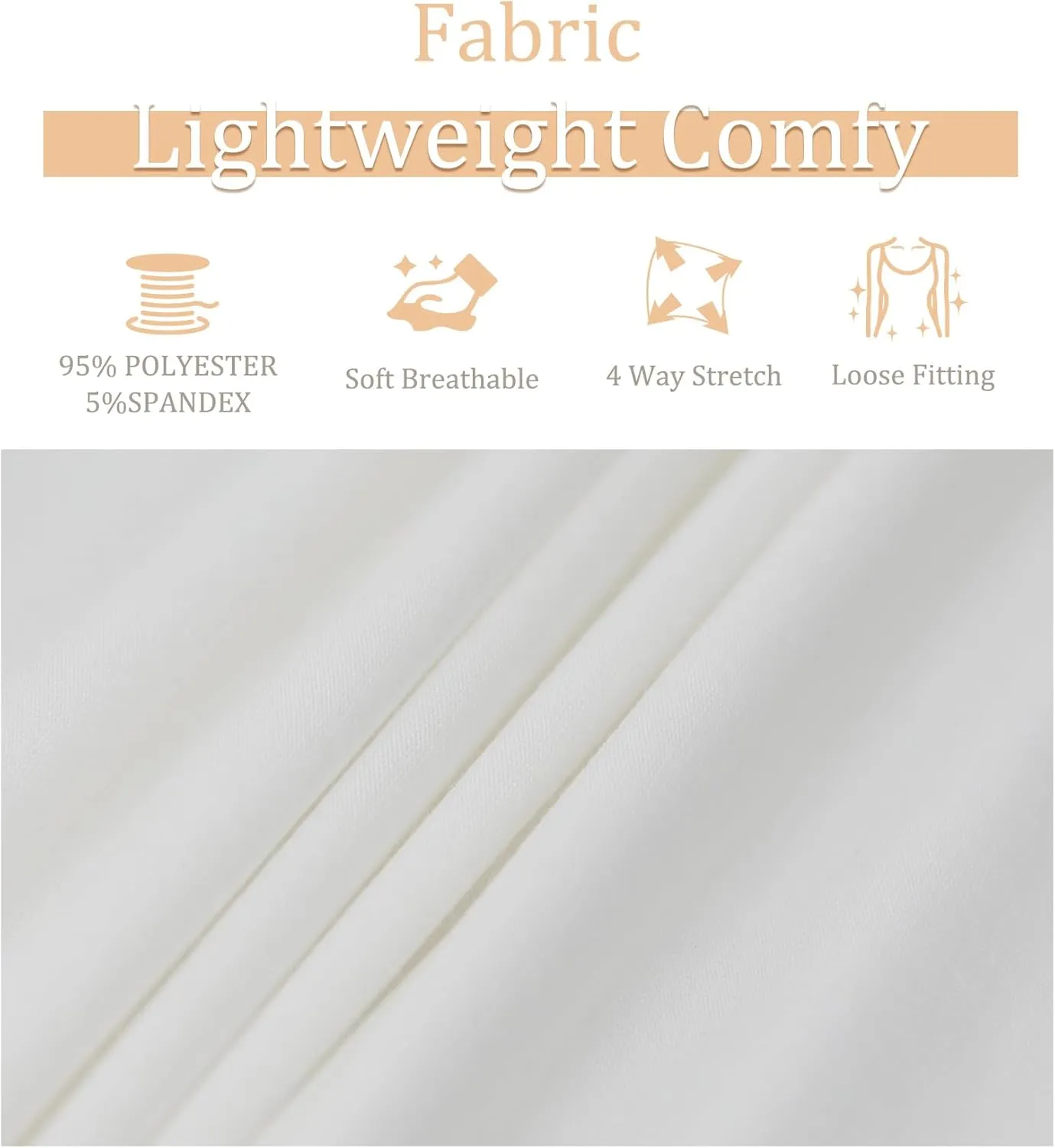 ANYFITTING V Neck Tank Top with Built in Bras Wide Strap Loose Fitting Flowy Summer Sleeveless Shirt