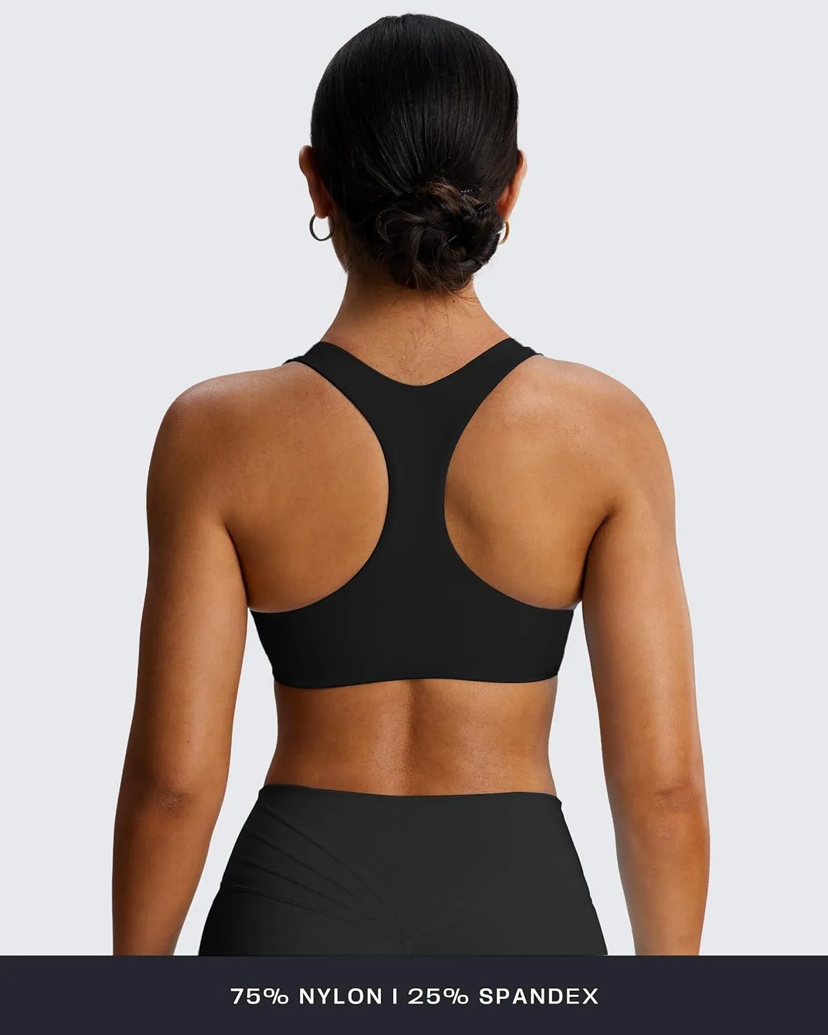 Aoxjox Women's Workout Sports Bras Fitness Backless Padded Define Sculpt Racerback Bra Yoga Crop Tank Top