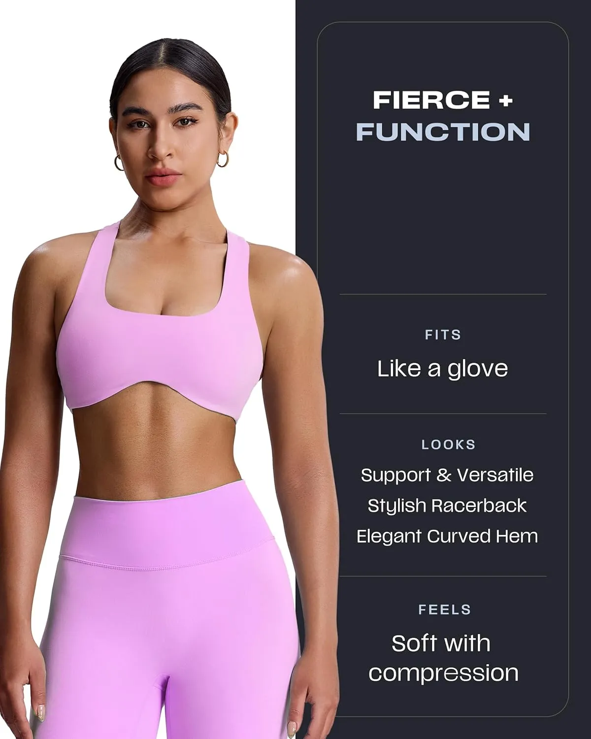Aoxjox Women's Workout Sports Bras Fitness Backless Padded Define Sculpt Racerback Bra Yoga Crop Tank Top