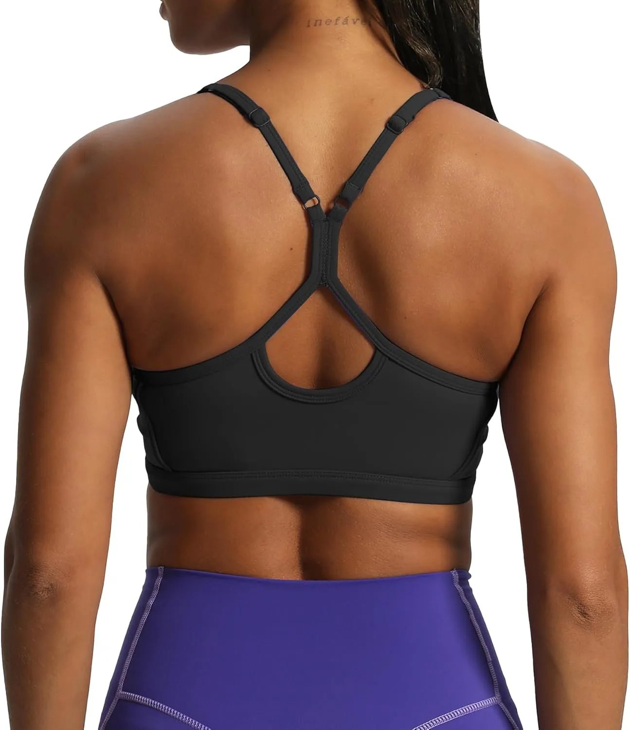 Aoxjox Women's Workout Sports Bras Fitness Backless Padded Training Gym Lexi Lined Bra Yoga Crop Tank Top