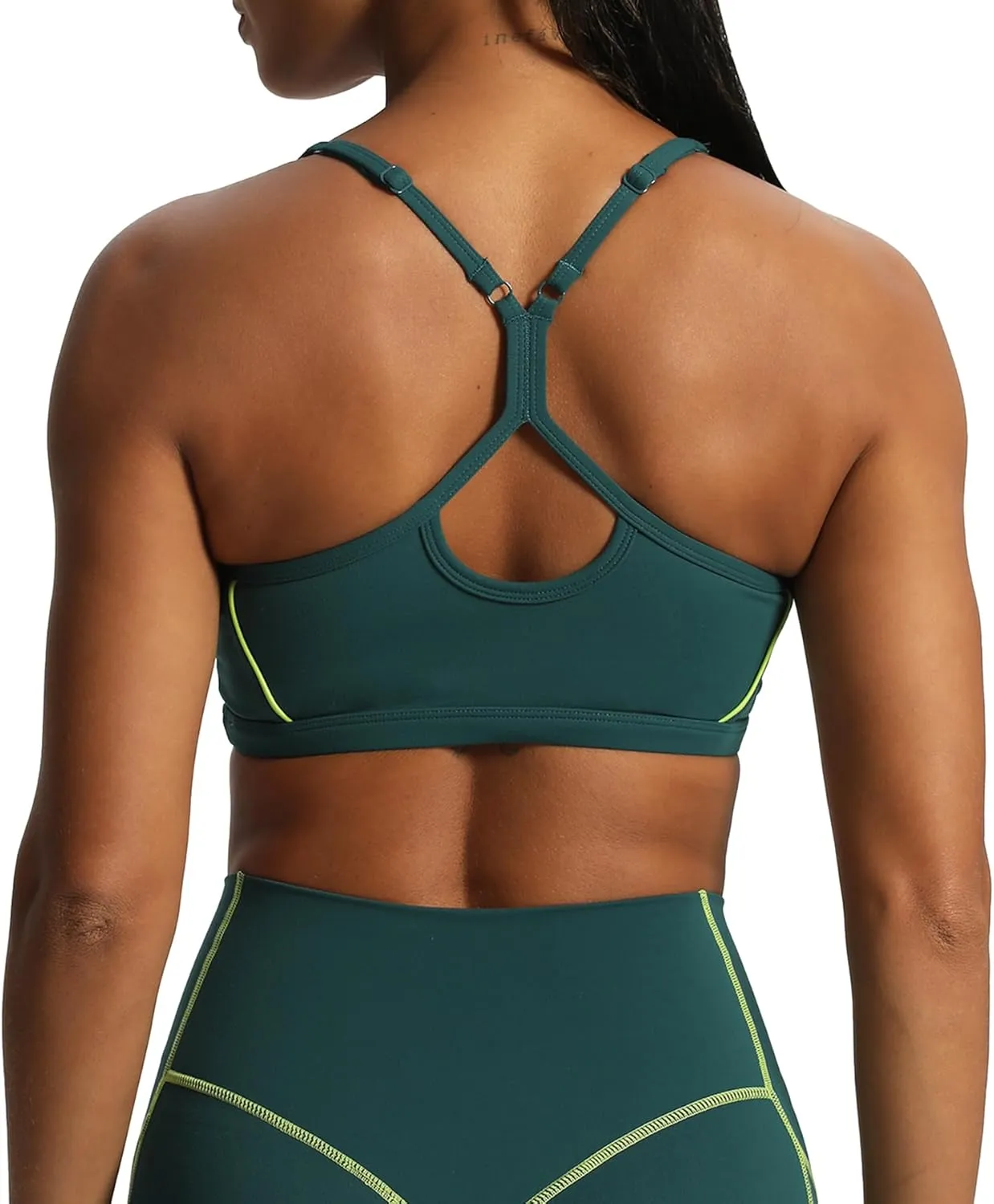 Aoxjox Women's Workout Sports Bras Fitness Backless Padded Training Gym Lexi Lined Bra Yoga Crop Tank Top