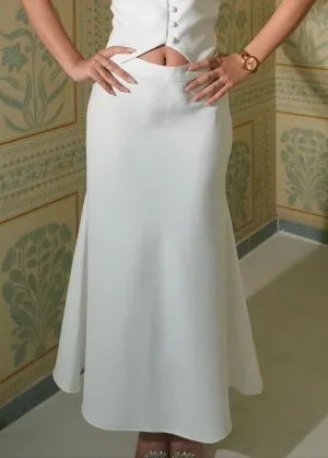 Audrey White Mermaid skirt