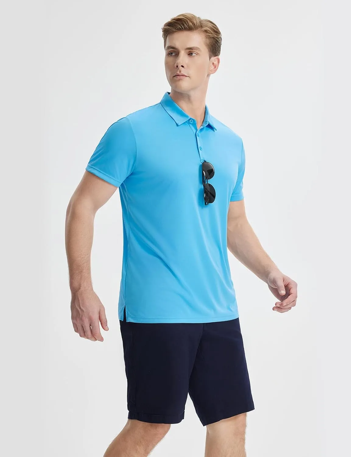 baleaf Men's Long Sleeve Golf Shirt Collared Shirts Polo UPF 50  Lightweight Quick Dry Work Casual Outdoor