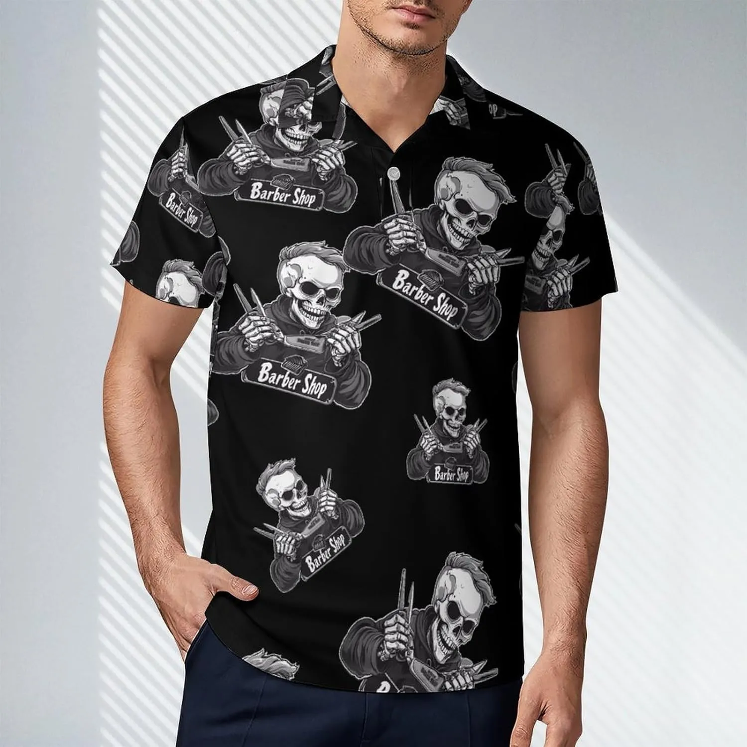 Barber Shop Hair Dresser Men's Polo-Shirt Regular-Fit Short Sleeve Sports Quick Dry Golf Tennis T-Shirt