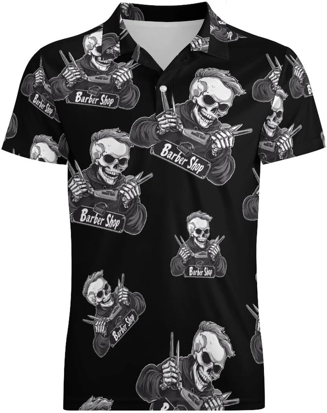 Barber Shop Hair Dresser Men's Polo-Shirt Regular-Fit Short Sleeve Sports Quick Dry Golf Tennis T-Shirt