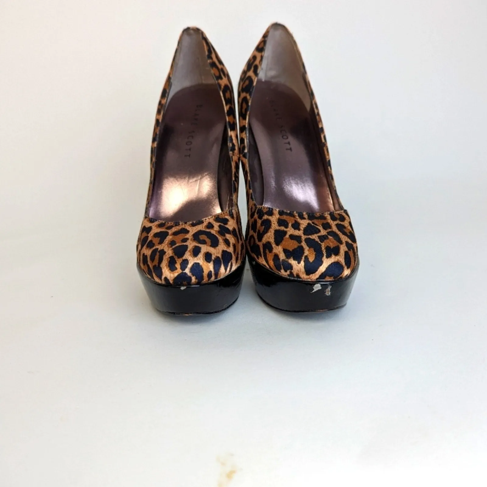 Blake Scott Platform Leopard Print Heels - 7.5