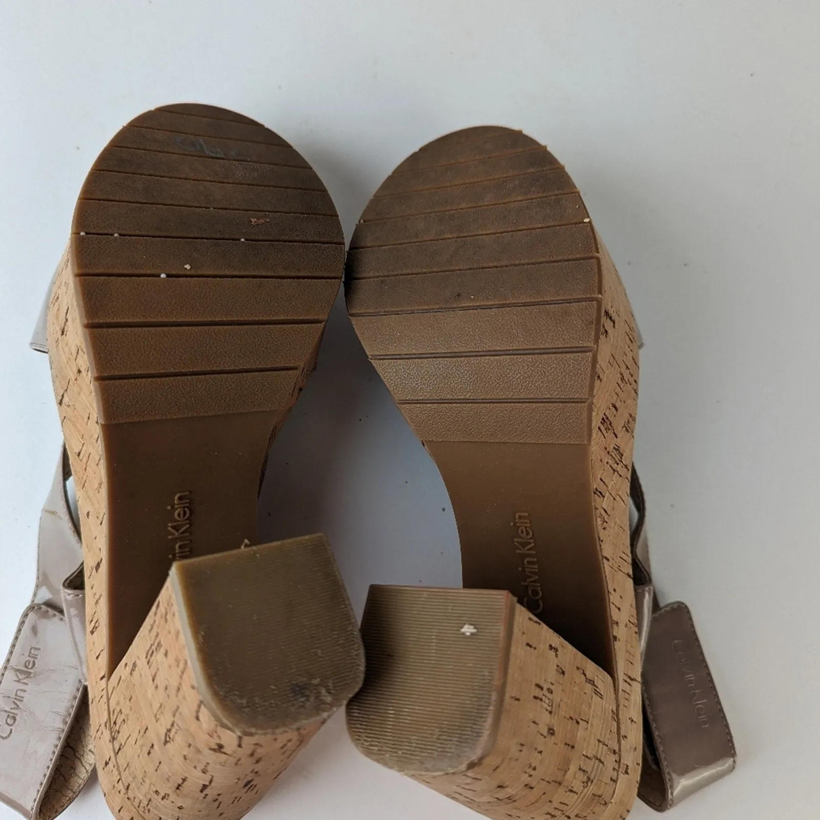 Calvin Klein Platform Cork Heels -7.5/8