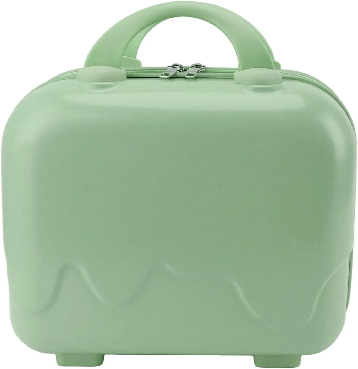 Carry On Luggage, Lightweight Travel Cosmetic Case 14 Inch Large Capacity Anti Scratch for Train (Matcha Green)
