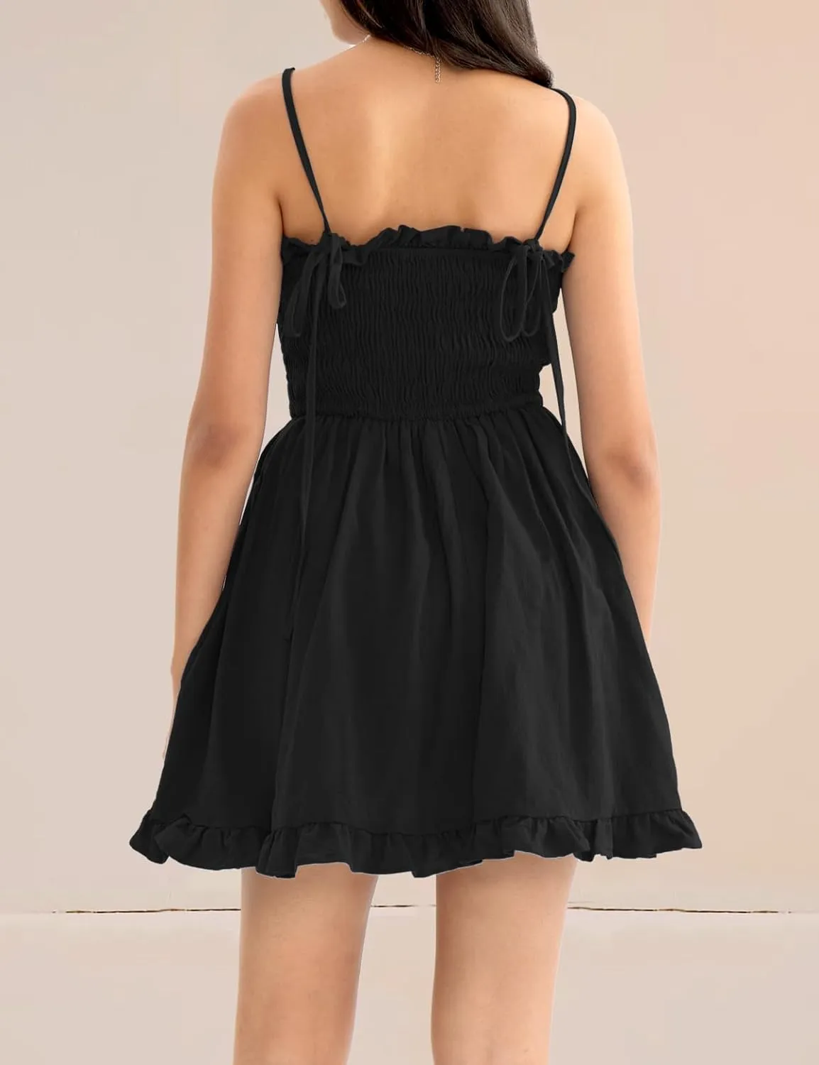 CHERFLY Women's Summer Dress Mini Dress Short DressesSwing Sundresses