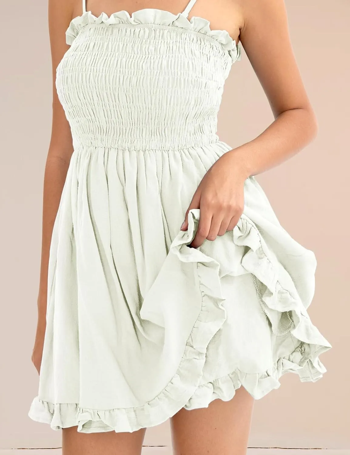 CHERFLY Women's Summer Dress Mini Dress Short DressesSwing Sundresses