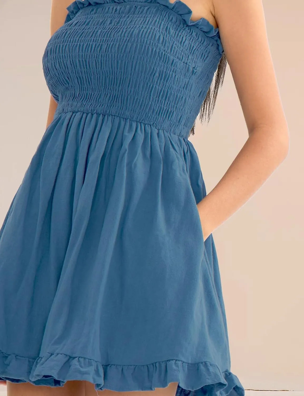CHERFLY Women's Summer Dress Mini Dress Short DressesSwing Sundresses