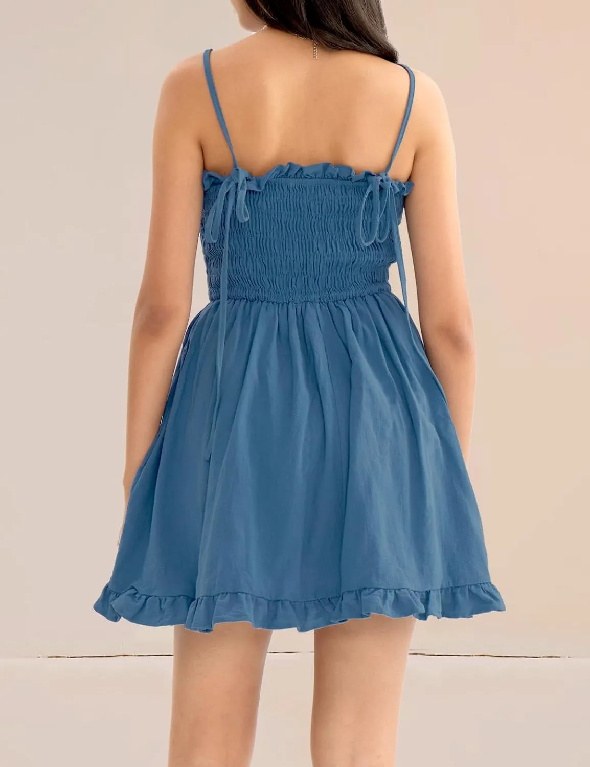 CHERFLY Women's Summer Dress Mini Dress Short DressesSwing Sundresses