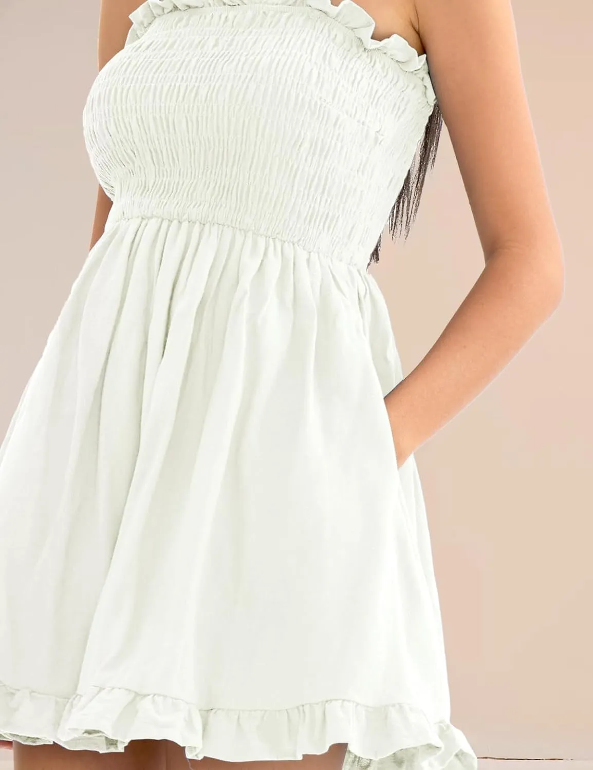 CHERFLY Women's Summer Dress Mini Dress Short DressesSwing Sundresses