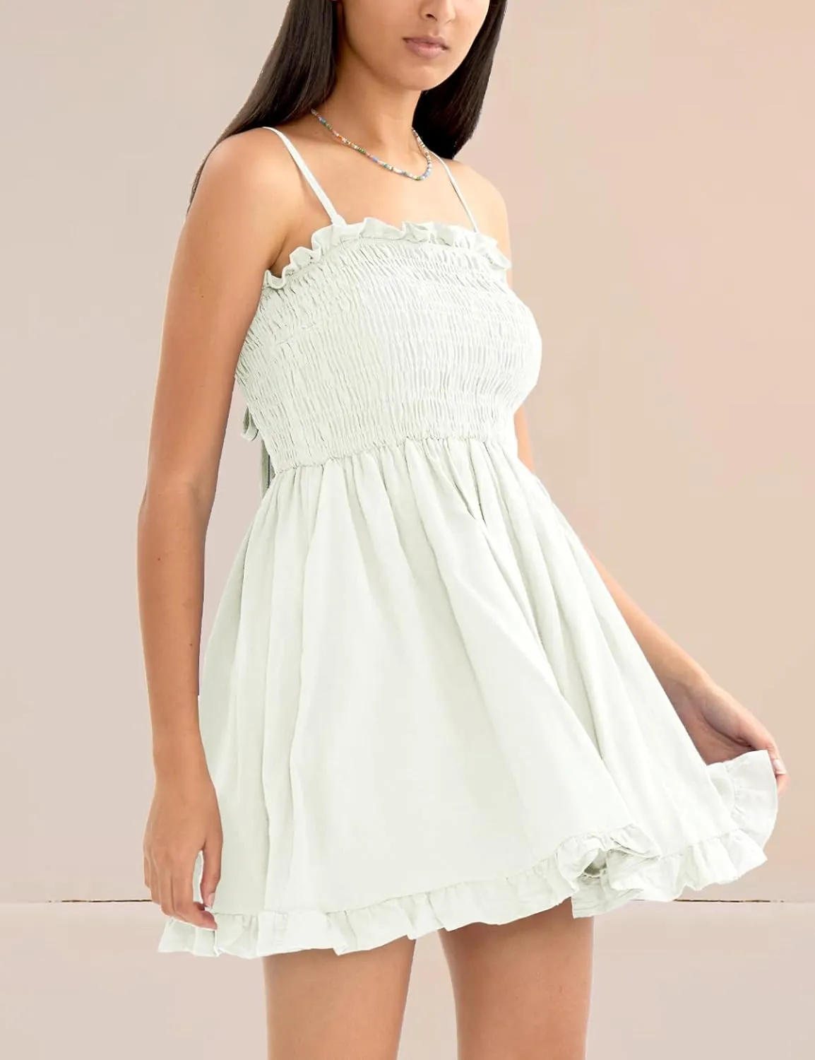CHERFLY Women's Summer Dress Mini Dress Short DressesSwing Sundresses