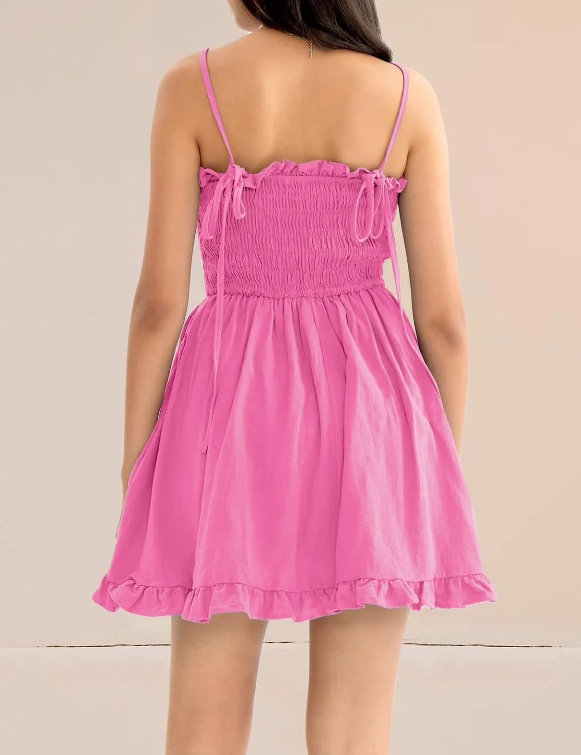 CHERFLY Women's Summer Dress Mini Dress Short DressesSwing Sundresses