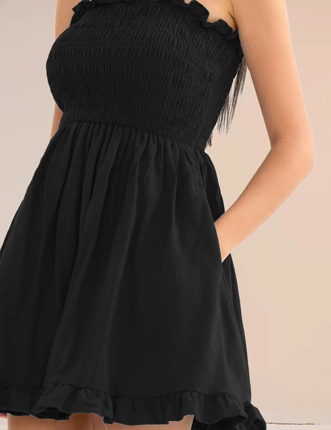 CHERFLY Women's Summer Dress Mini Dress Short DressesSwing Sundresses