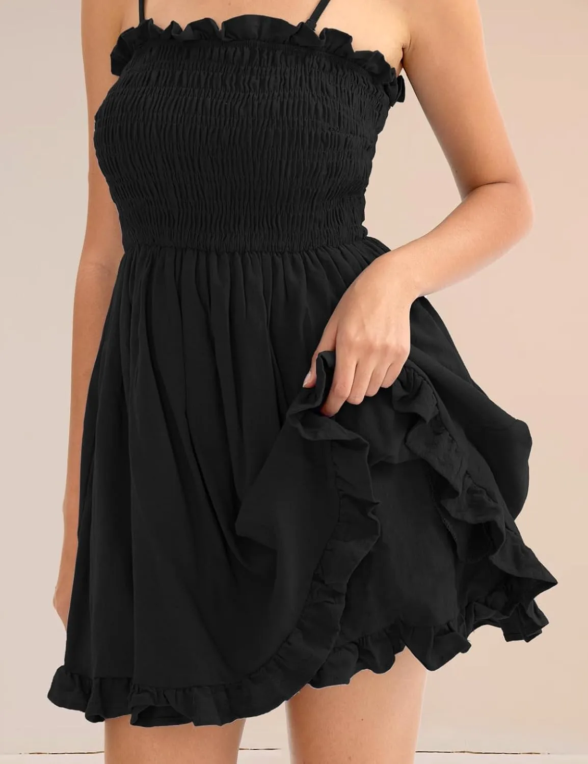 CHERFLY Women's Summer Dress Mini Dress Short DressesSwing Sundresses