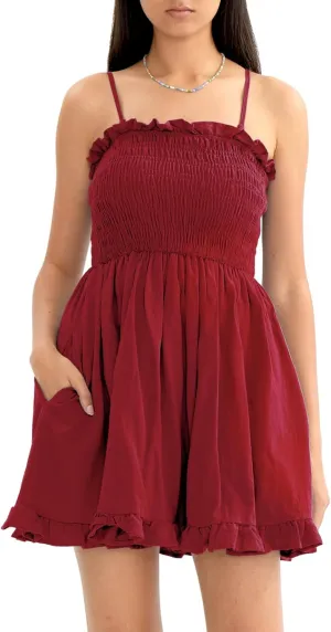 CHERFLY Women's Summer Dress Mini Dress Short DressesSwing Sundresses