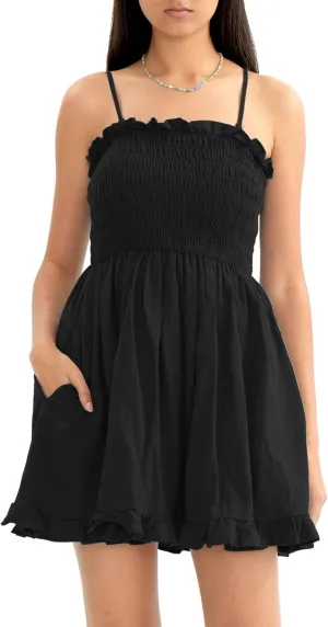 CHERFLY Women's Summer Dress Mini Dress Short DressesSwing Sundresses