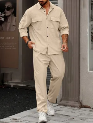 CLARIX | Casual Summer Outfit with Notch-Collar Shirt and Trousers