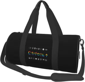 Coexist Rainbow Pride Gay Lesbian LGBT Convertible Garment Bag with Shoulder Strap, Carry on Garment Duffel Bag for Men Women - Rolling Foldable for Travel Luggage Bags (Black)