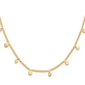 Crystal and Dot Necklace