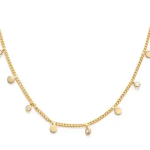 Crystal and Dot Necklace