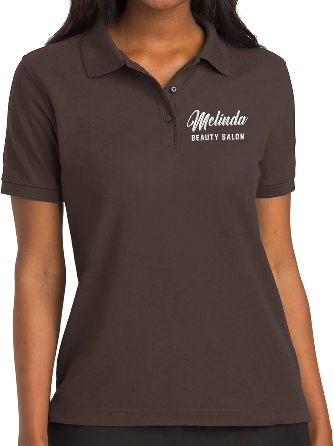 Custom Embroidered Polo Shirt for Women Add Your Personalized Own Embroidery Text