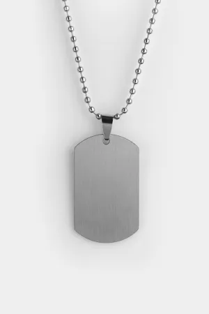 Dog Tag Pendant - Silver