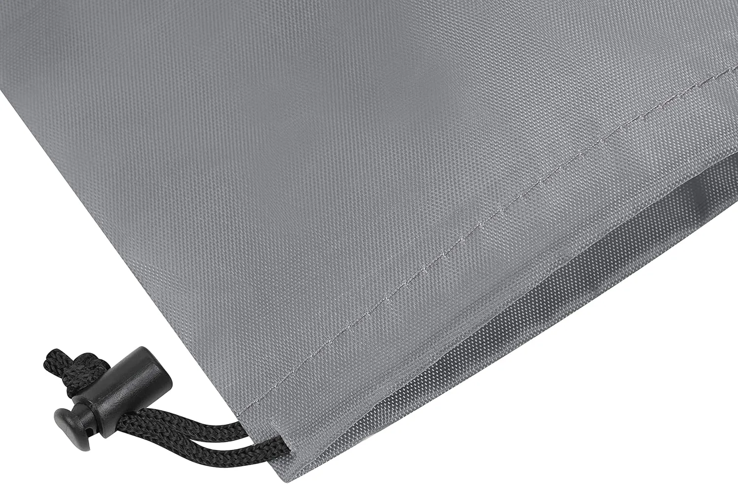 Drawstring Bag - Nylon Cinch and Ditty Stuff Pouch with Toggle (7 x 9-12 pack, Grey)