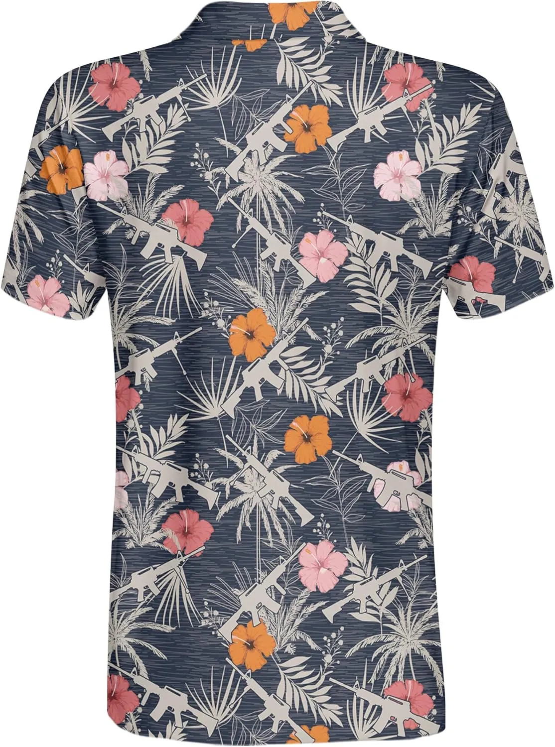 Funny Golf Shirt for Men Hawaiian Print Mens Polo Shirts Summer Polos Gifts