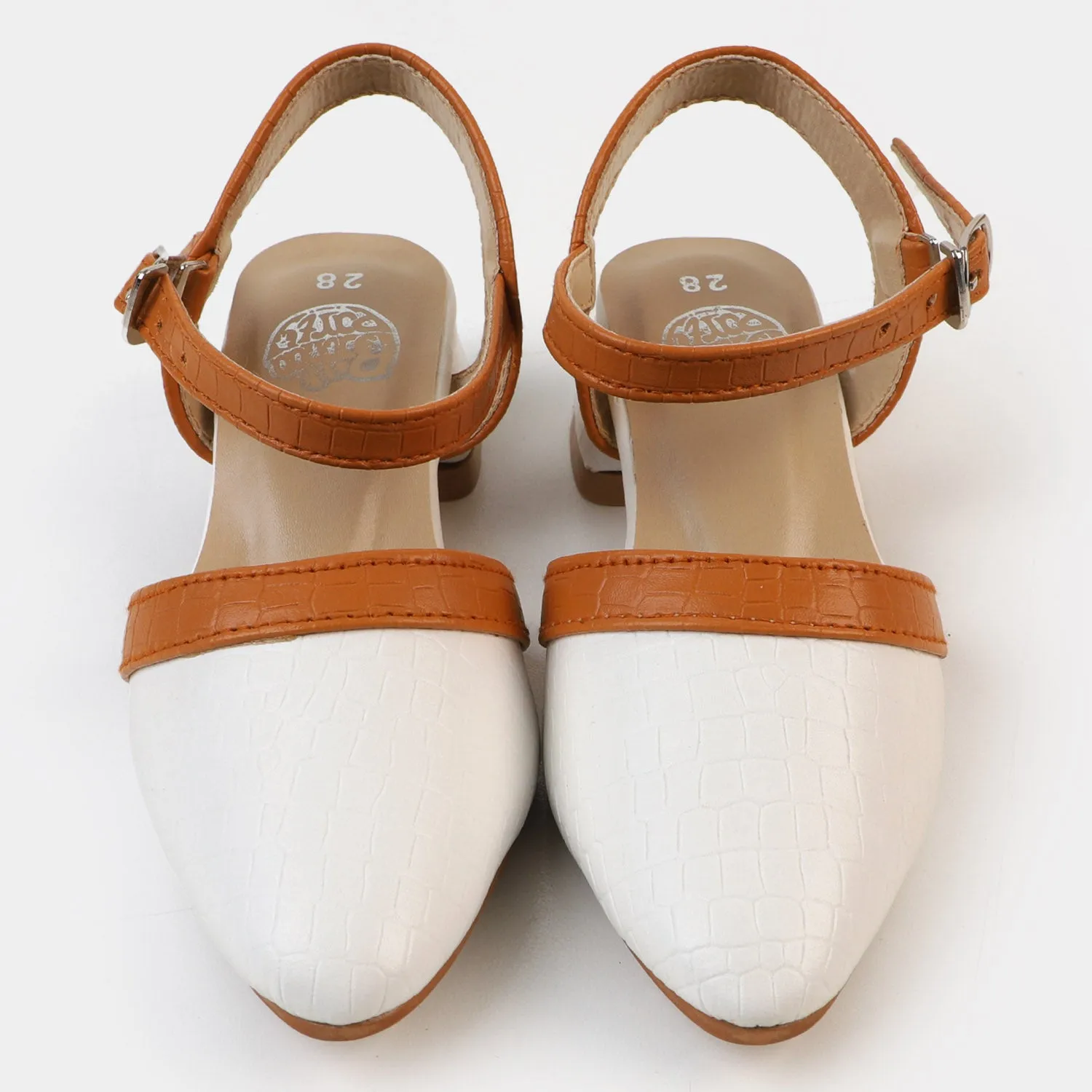 Girls Pumps Heels 456-15 - White