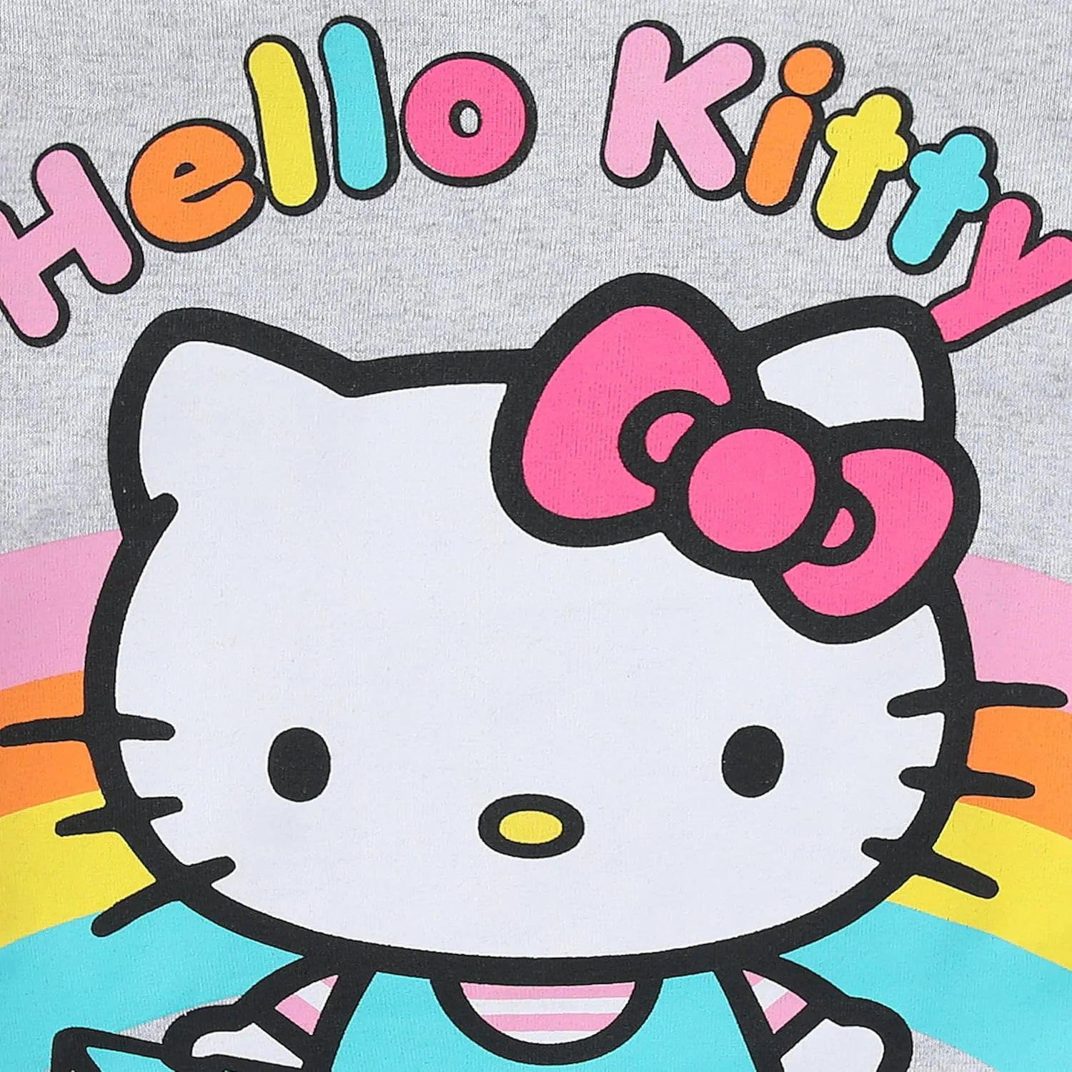 Hello Kitty Sanrio Girls 4 Pack Short Sleeve T-Shirt for Little and Big Kids