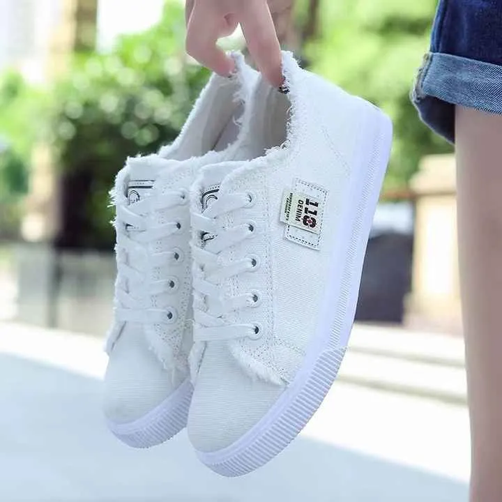 Hongyan Casual Breathable Women-حذاء رياضي مسطح