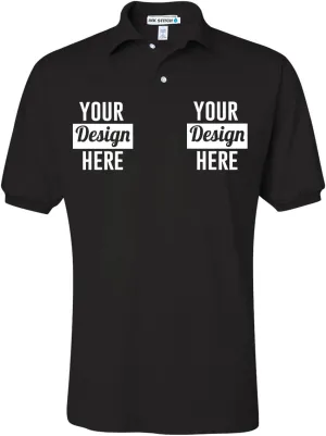 INK STITCH Men 437msr Custom Stitching Embroidery Logo Texts SpotShield Polo Shirts