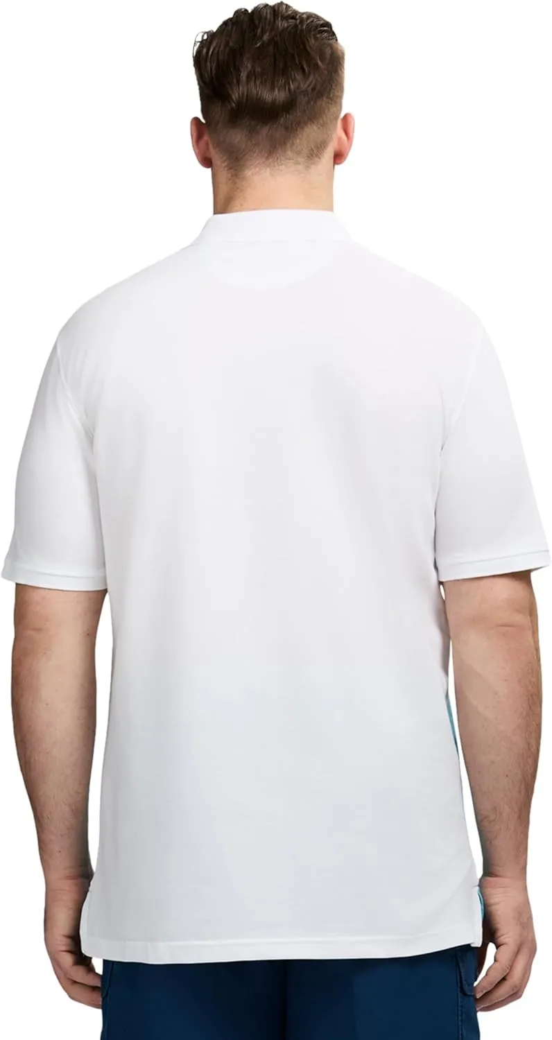 IZOD Men's Big and Tall Advantage Performance Short Sleeve Stripe Polo Shirt