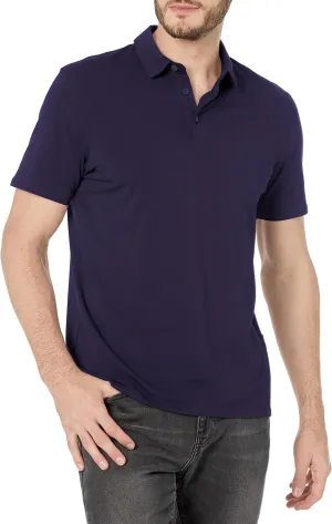 Kenneth Cole Men's 3-Button Slim Fit Knit Polo