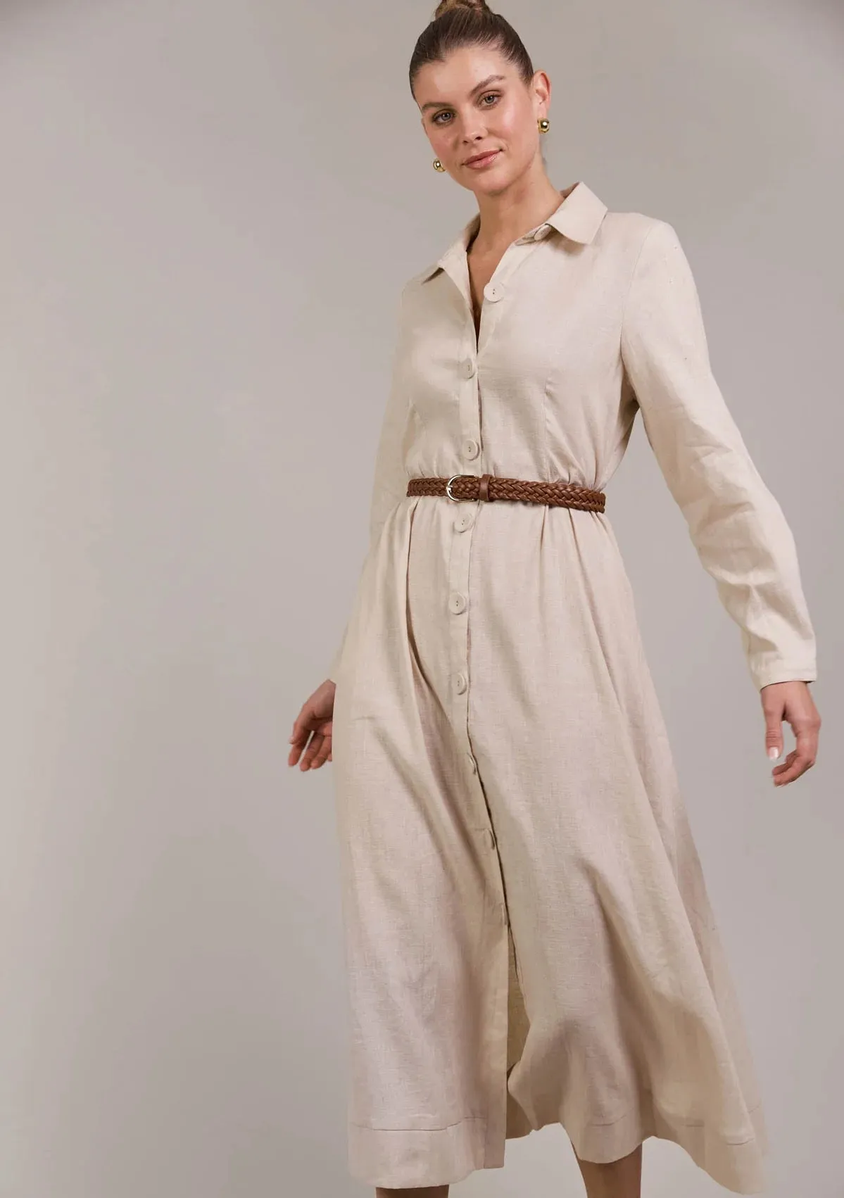 LAAX SHIRT DRESS - ECRU