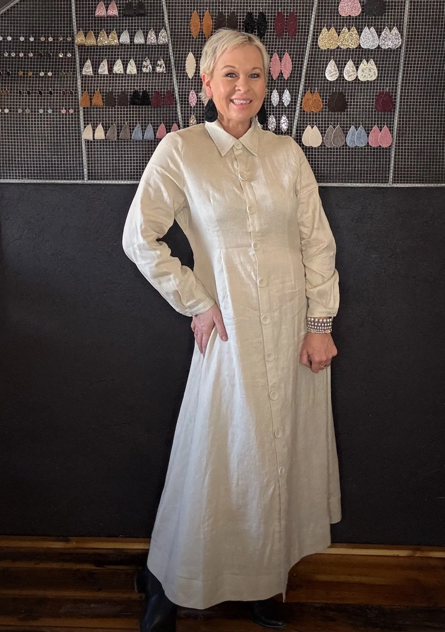 LAAX SHIRT DRESS - ECRU