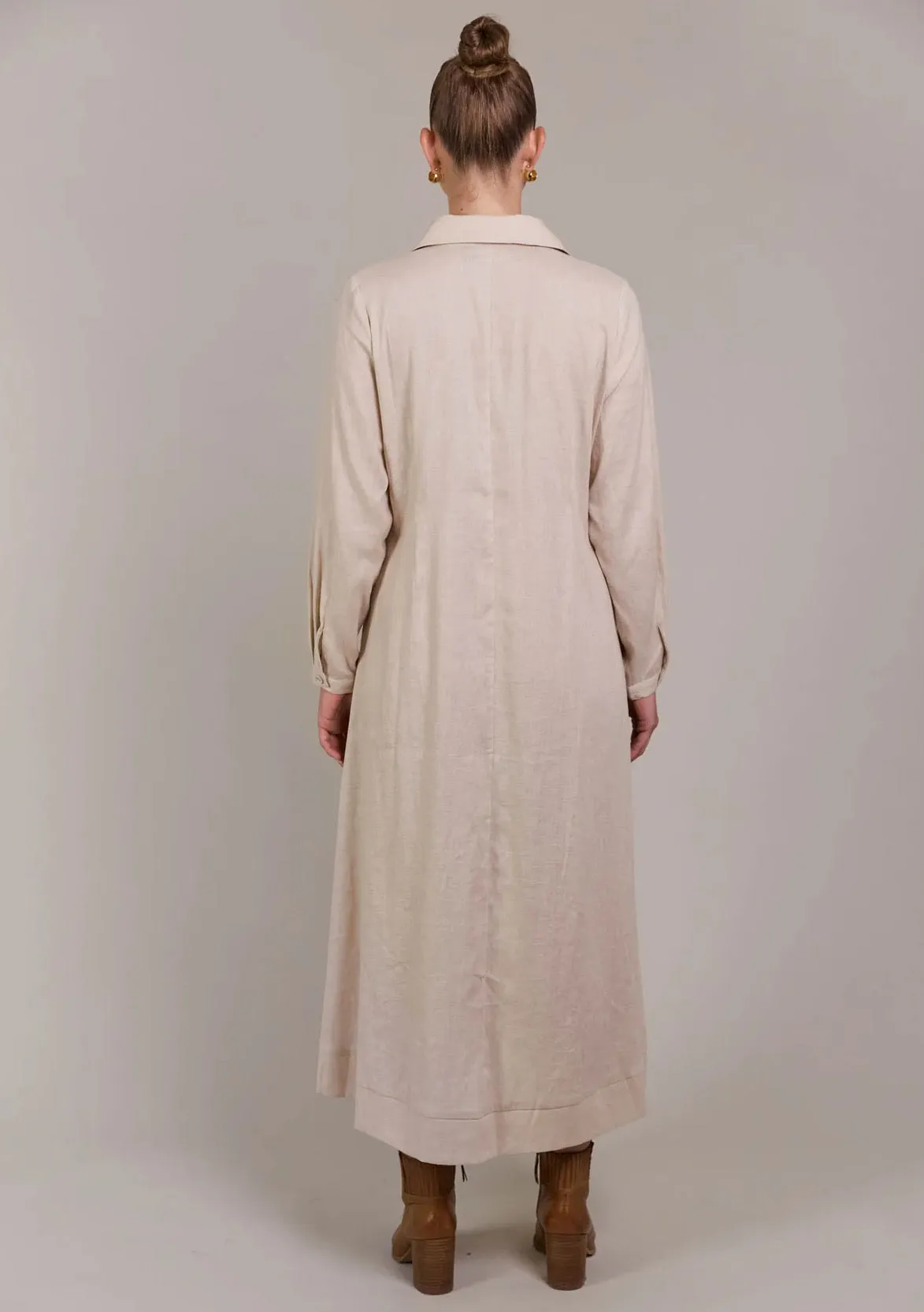 LAAX SHIRT DRESS - ECRU
