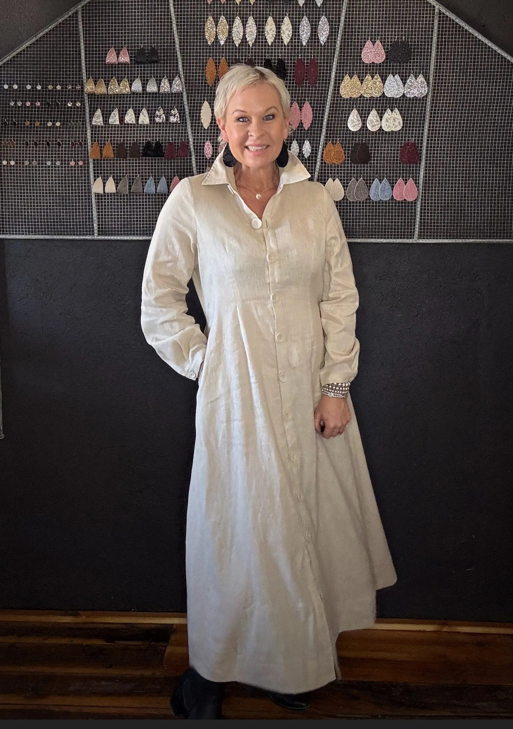 LAAX SHIRT DRESS - ECRU