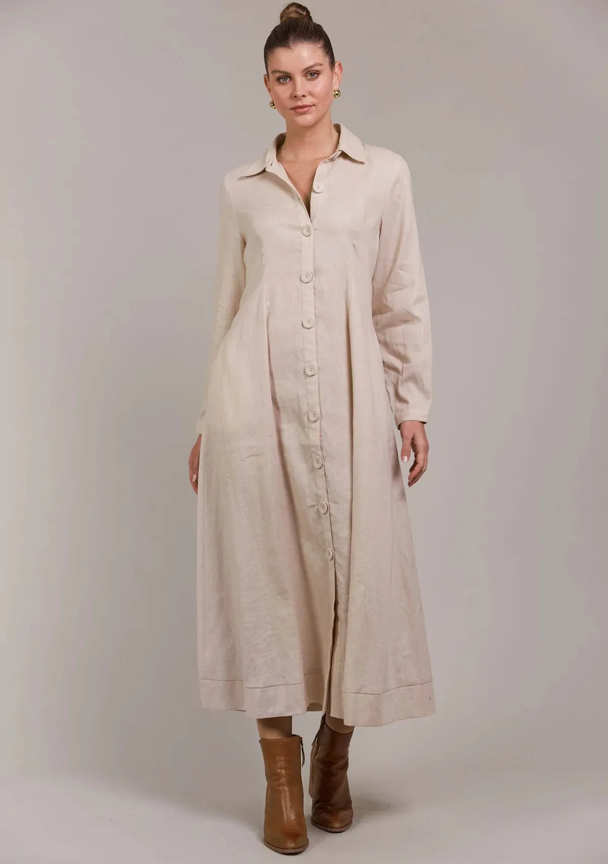 LAAX SHIRT DRESS - ECRU
