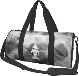 Laos Three Headed Elephant Convertible Garment Bag with Shoulder Strap, Carry on Garment Duffel Bag for Men Women - Rolling Foldable for Travel Luggage Bags (Black)