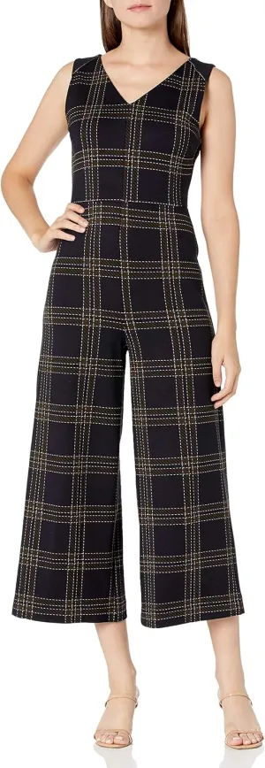 Lyss womens Ponte Zipper Jumpsuit PatternJumpsuit