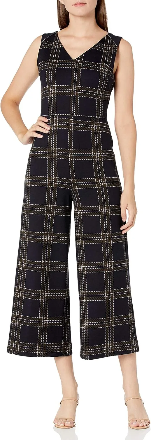Lyss womens Ponte Zipper Jumpsuit PatternJumpsuit