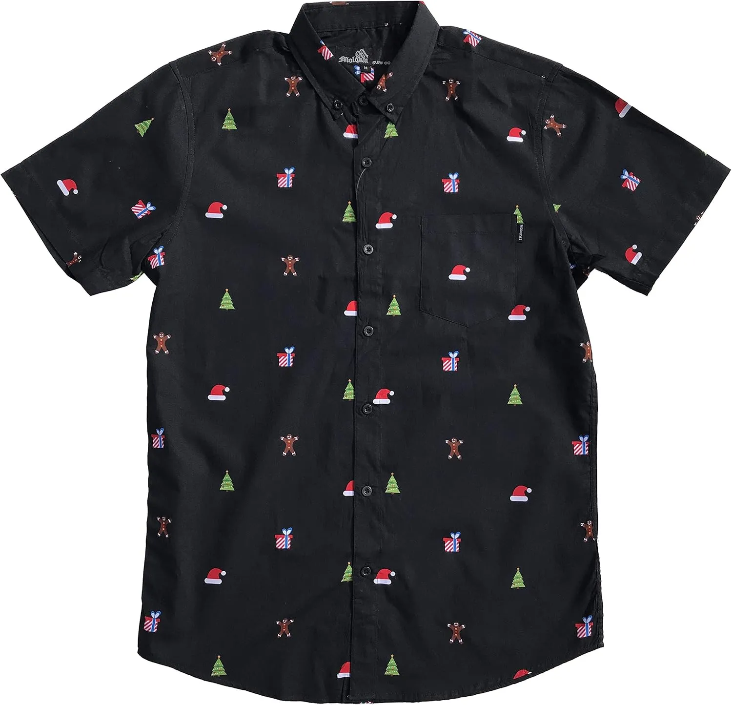 Molokai Surf Button Down Slim Fit Hawaiian Short Sleeve Shirts