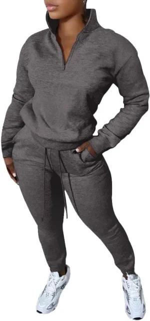 Nimsruc 2 Piece Outfits for Women Casual Pullover Sweatsuits Tracksuits Joggers Pants sets